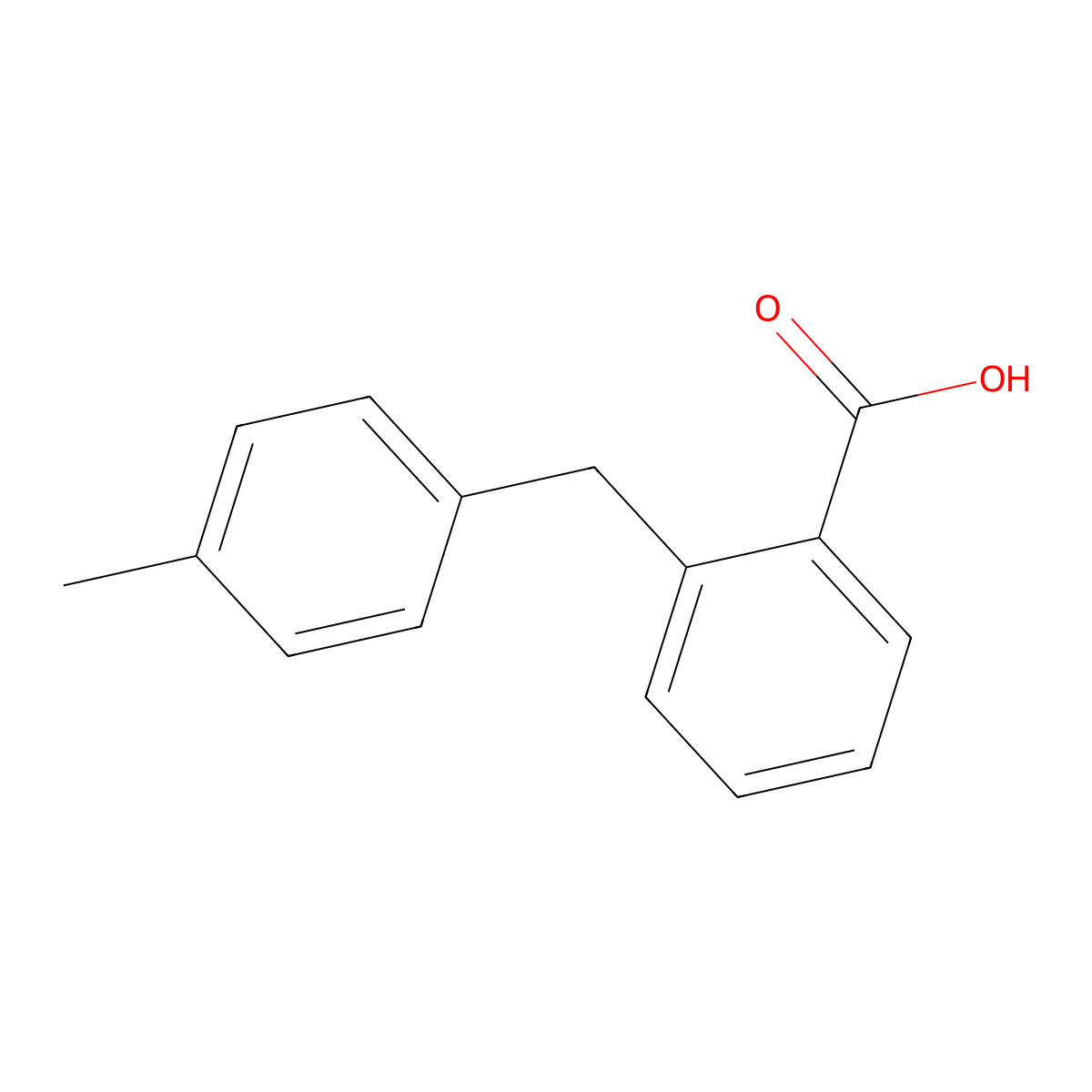 2-(4-Methylbenzyl)benzoic acid molecular structure, CAS 5398-16-3