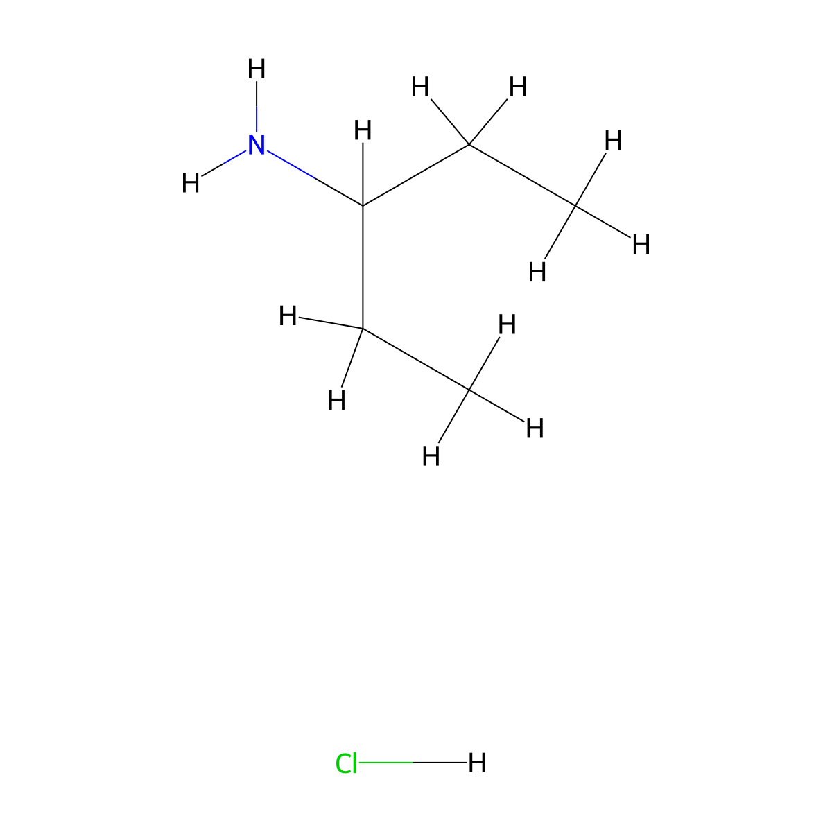 Pentan-3-amine--hydrogen chloride (1/1) molecular structure, CAS 5398-26-5