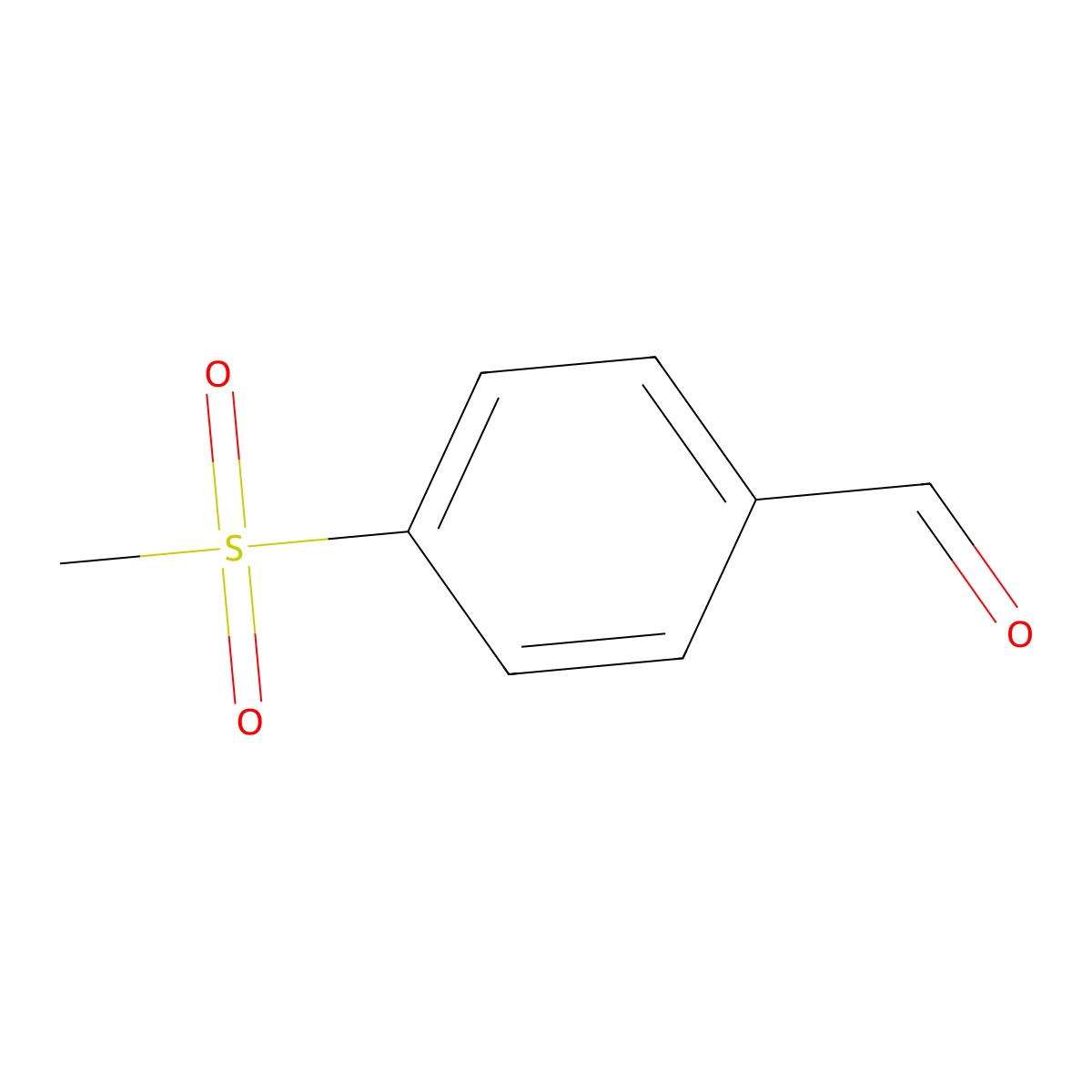 4-(Methylsulfonyl)benzaldehyde molecular structure, CAS 5398-77-6