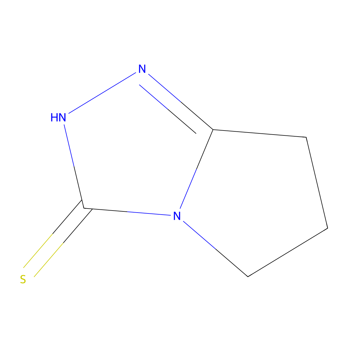 6,7-Dihydro-2H-pyrrolo[2,1-c][1,2,4]triazole-3(5H)-thione molecular structure, CAS 539804-69-8