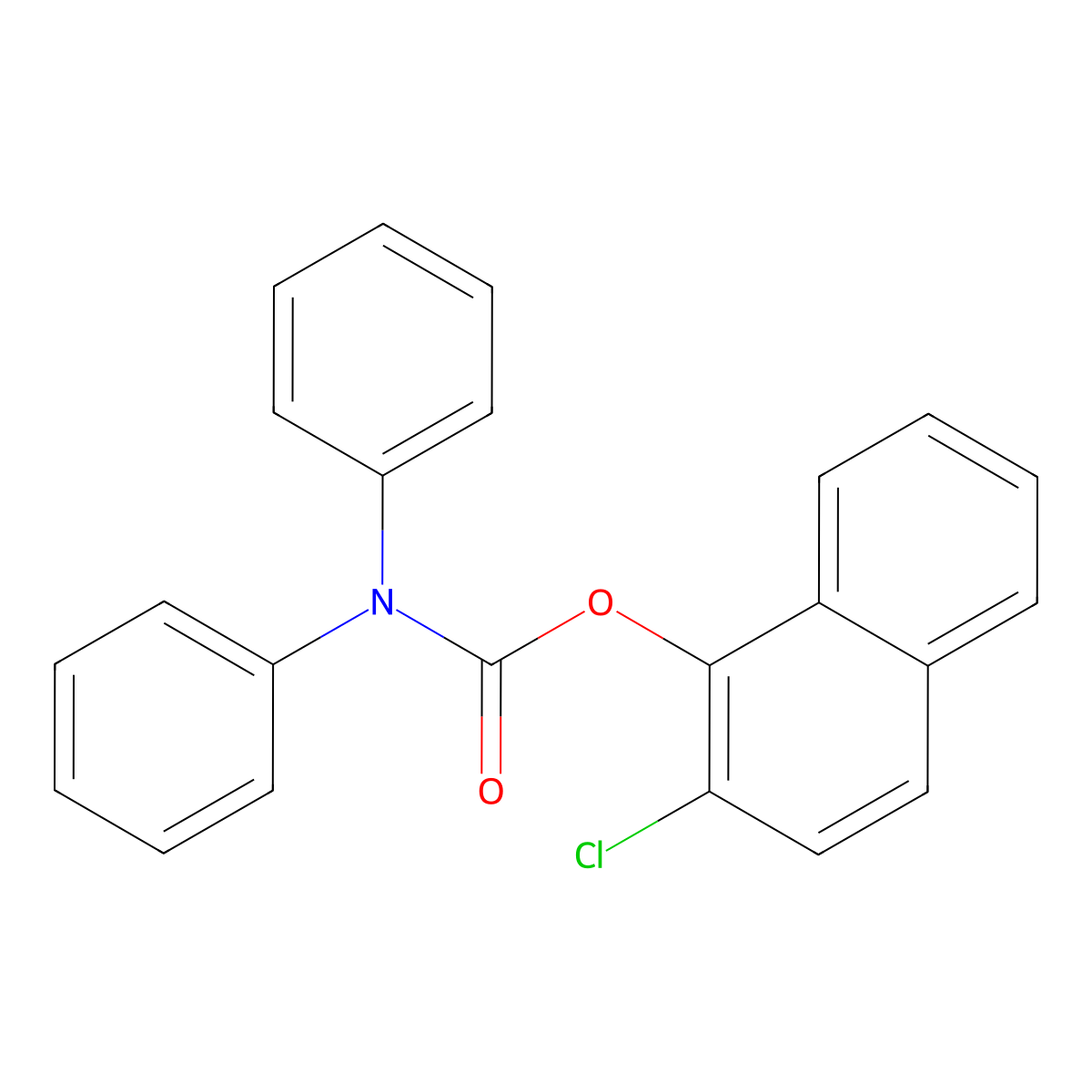 2-chloronaphthalen-1-yl N,N-diphenylcarbamate molecular structure, CAS 539805-19-1