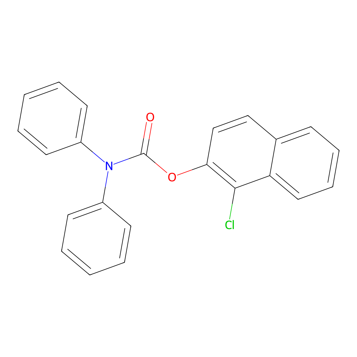 1-chloronaphthalen-2-yl N,N-diphenylcarbamate molecular structure, CAS 539805-21-5