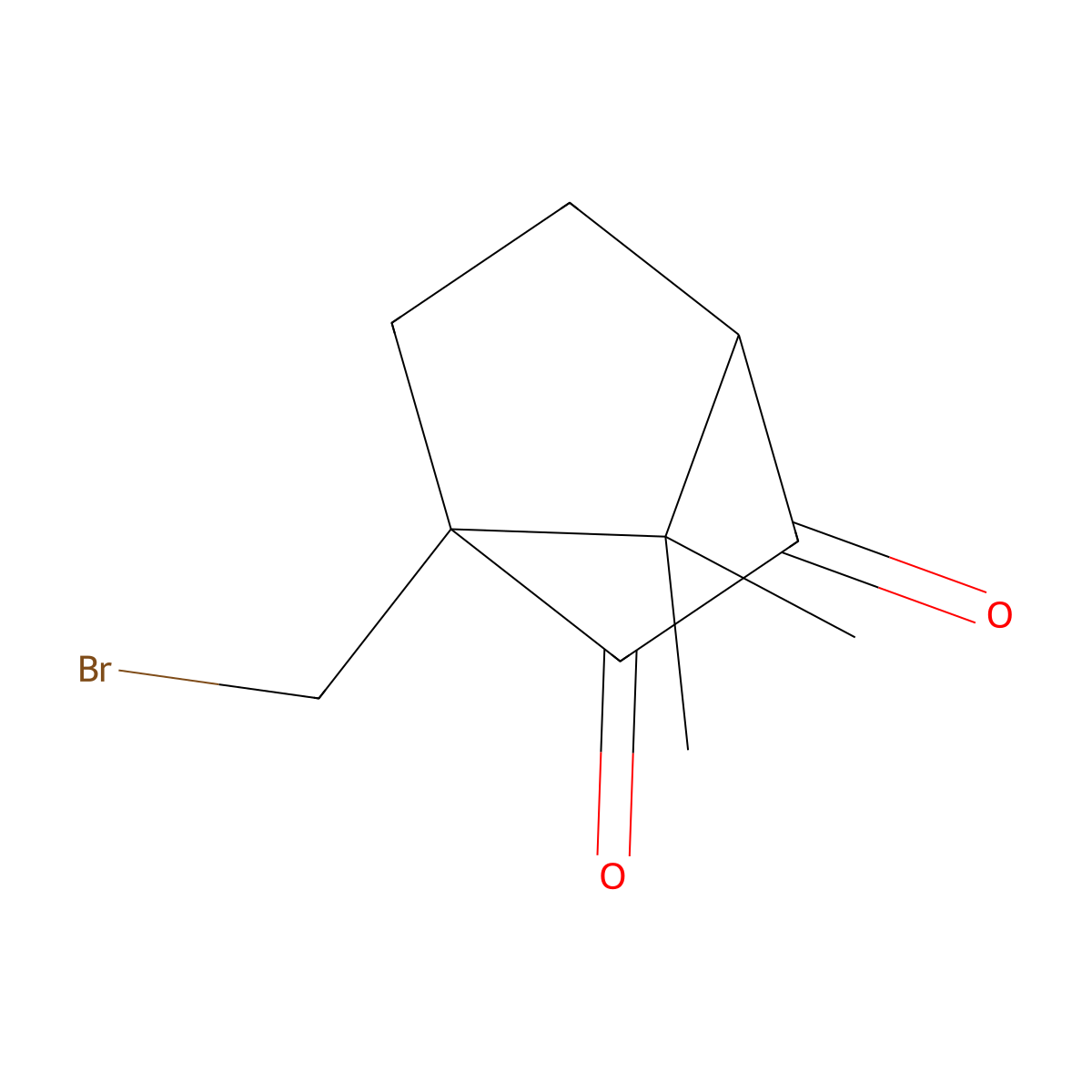 1-(Bromomethyl)-7,7-dimethylbicyclo[2.2.1]heptane-2,3-dione molecular structure, CAS 539807-75-5
