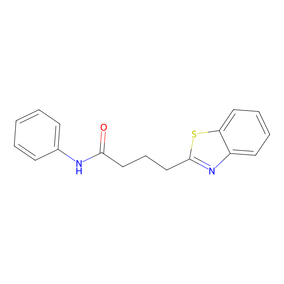 4-(1,3-benzothiazol-2-yl)-N-phenylbutanamide molecular structure, CAS 539807-79-9