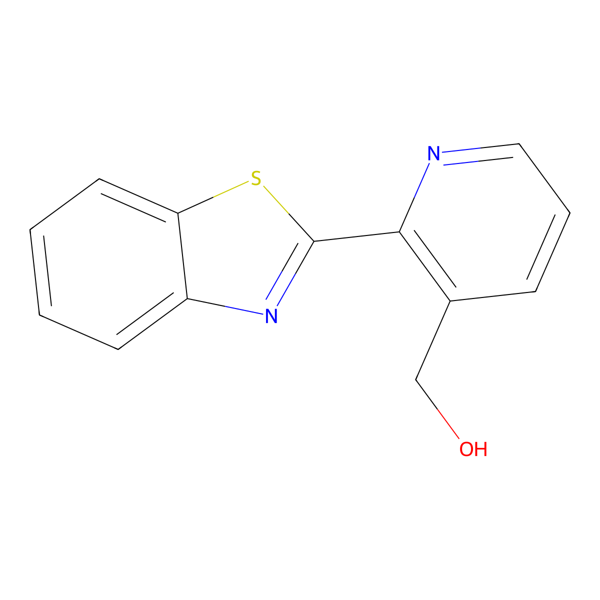 [2-(1,3-Benzothiazol-2-yl)pyridin-3-yl]methanol molecular structure, CAS 539807-91-5