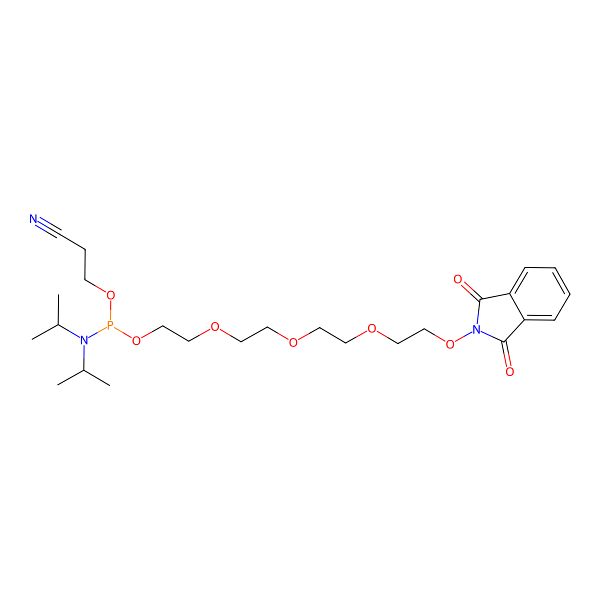 PHT PEG4 amidite molecular structure, CAS 539820-47-8