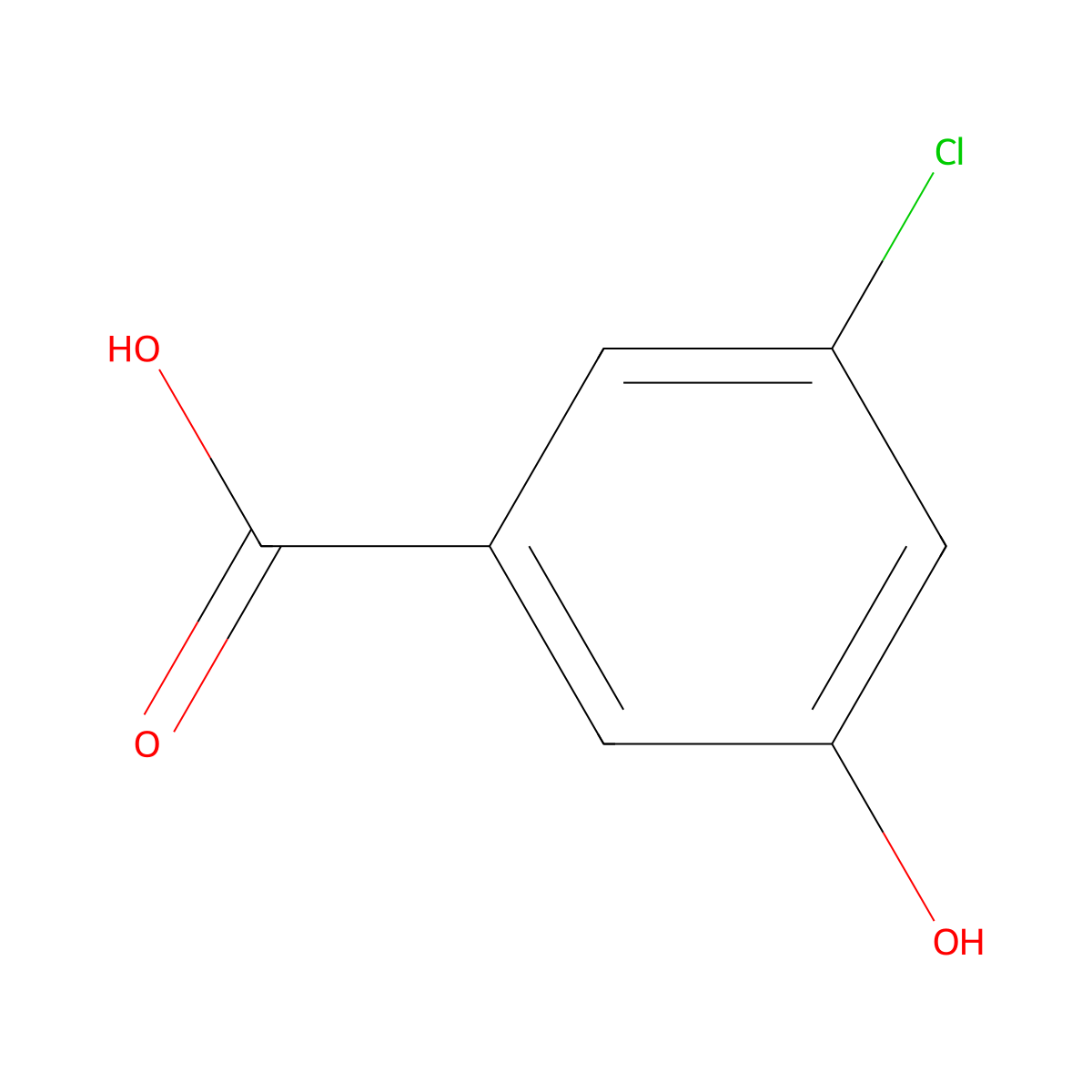 3-Chloro-5-hydroxybenzoic Acid molecular structure, CAS 53984-36-4