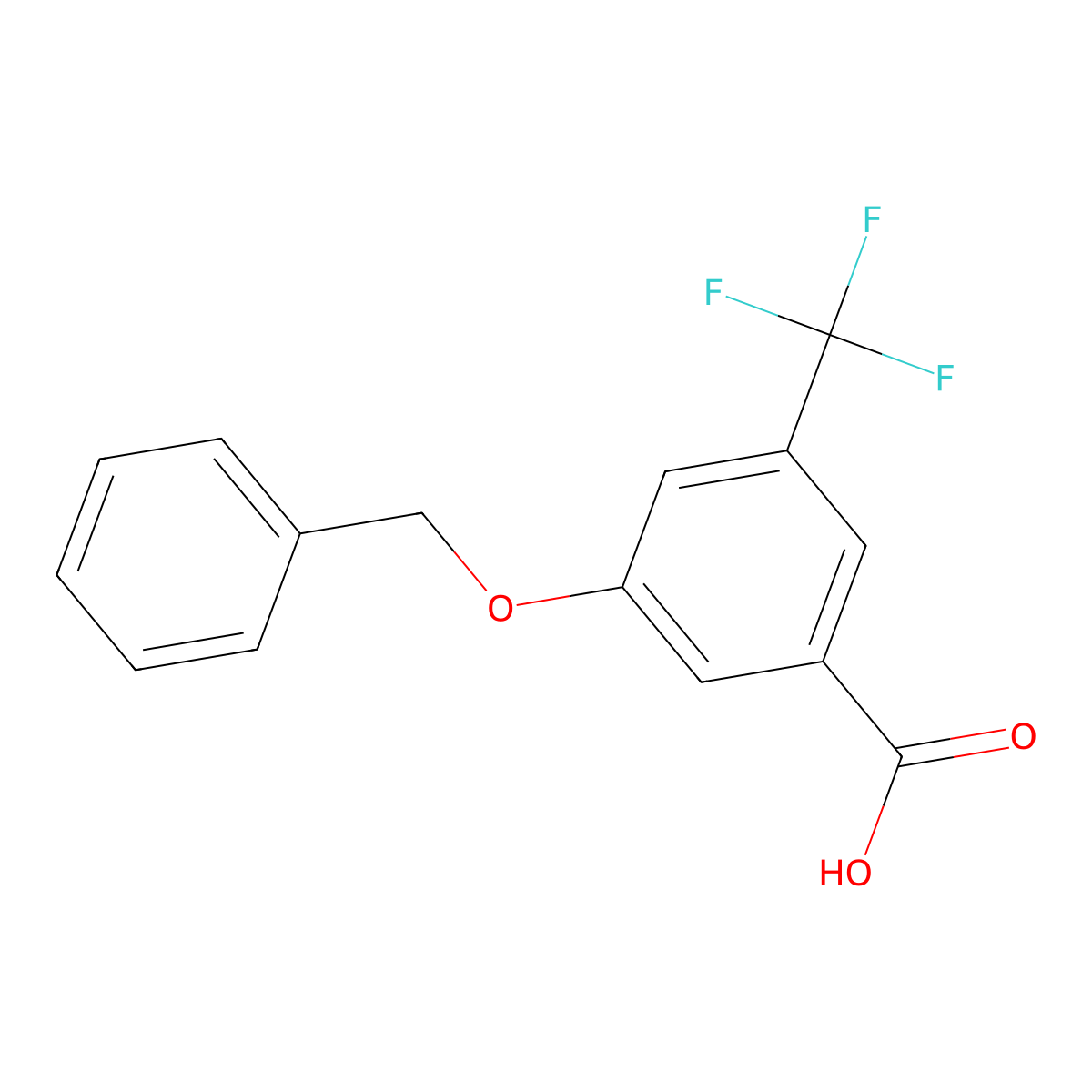 3-(Benzyloxy)-5-(trifluoromethyl)benzoic acid molecular structure, CAS 53985-39-0