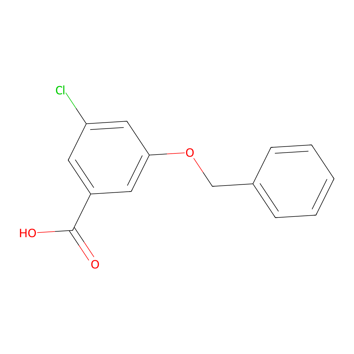 3-(Benzoxy)-5-chlorobenzoic acid molecular structure, CAS 53985-44-7