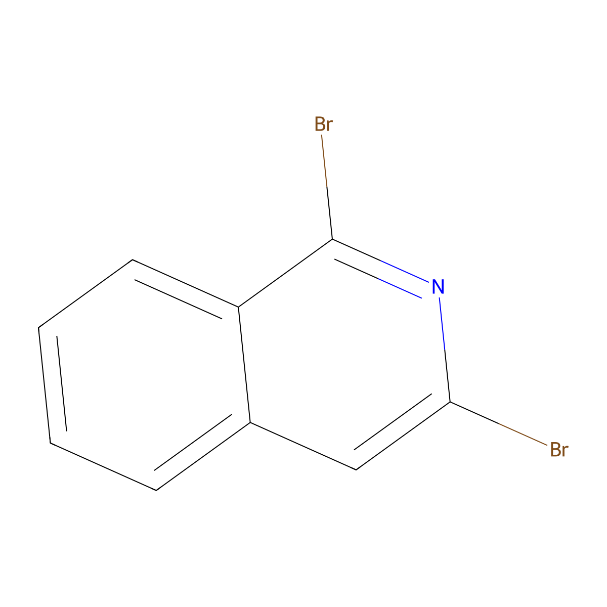 1,3-Dibromoisoquinoline molecular structure, CAS 53987-60-3