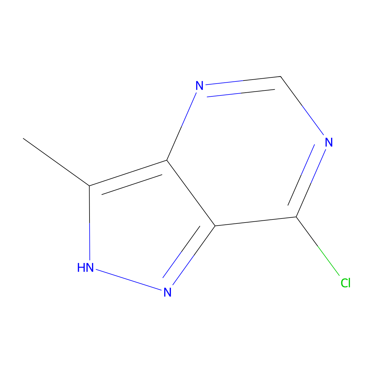 7-Chloro-3-methyl-1h-pyrazolo[4,3-d]pyrimidine molecular structure, CAS 5399-95-1