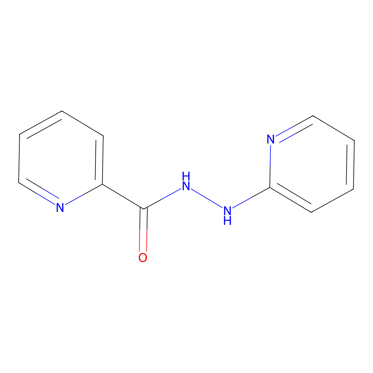 N'-(pyridin-2-yl)pyridine-2-carbohydrazide molecular structure, CAS 53995-62-3