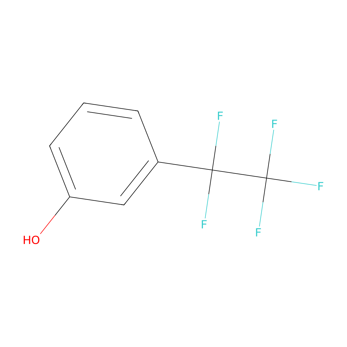 3-(Pentafluoroethyl)phenol molecular structure, CAS 53998-04-2