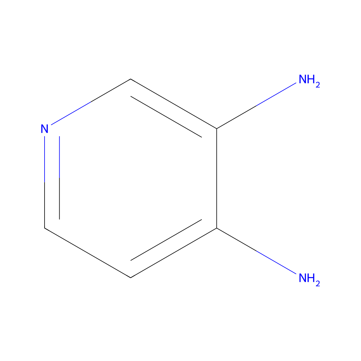 3,4-Diaminopyridine molecular structure, CAS 54-96-6