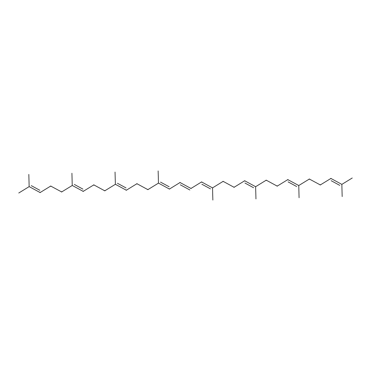 Phytoene molecular structure, CAS 540-04-5