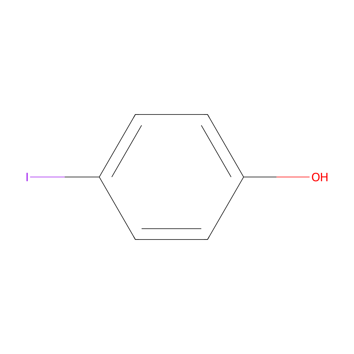4-Iodophenol molecular structure, CAS 540-38-5