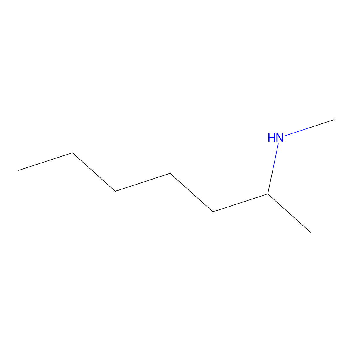 N-Methyl-2-heptanamine molecular structure, CAS 540-43-2