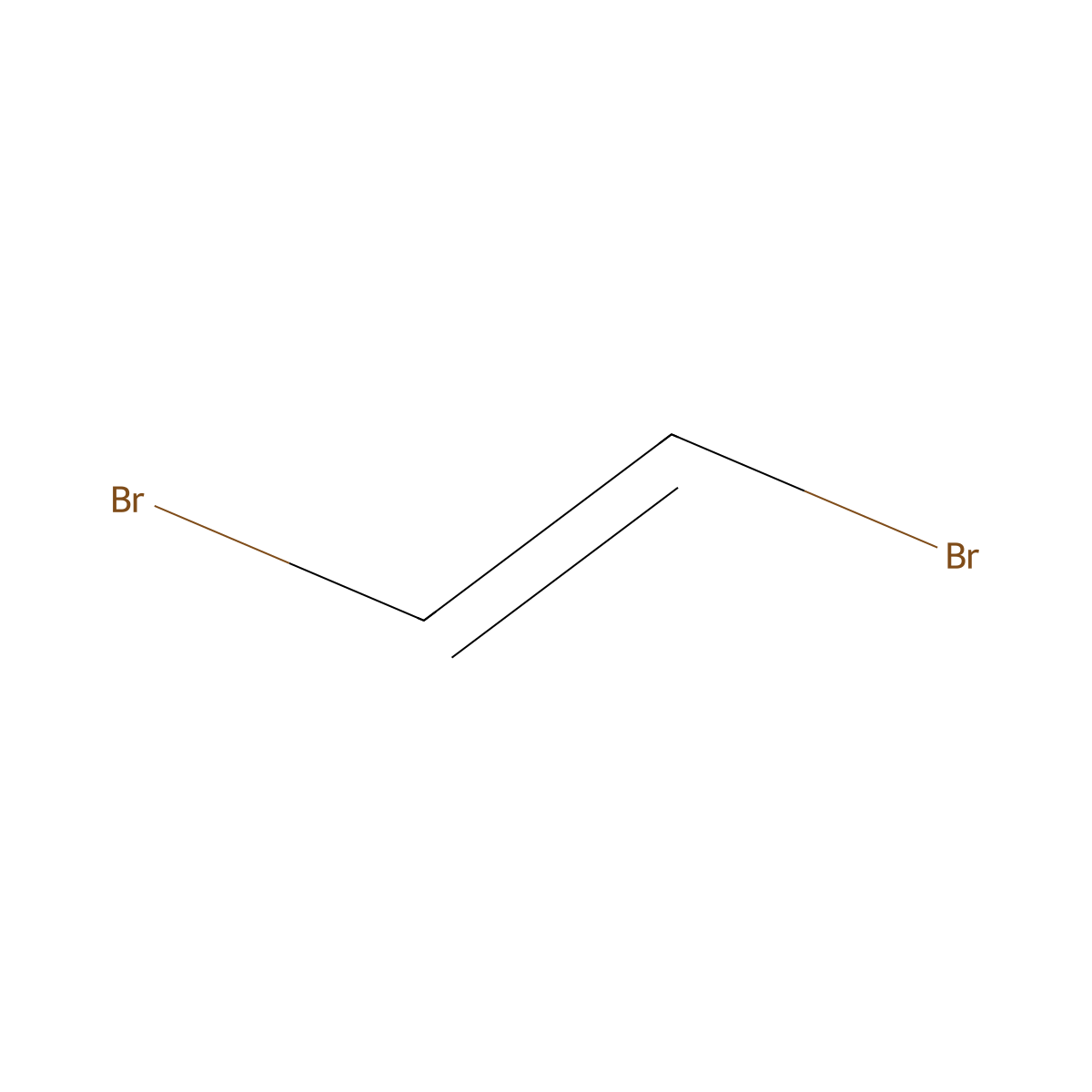 1,2-Dibromoethene molecular structure, CAS 540-49-8