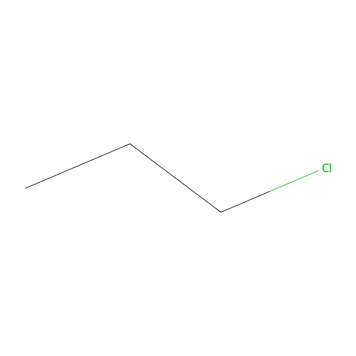 1-Chloropropane molecular structure, CAS 540-54-5