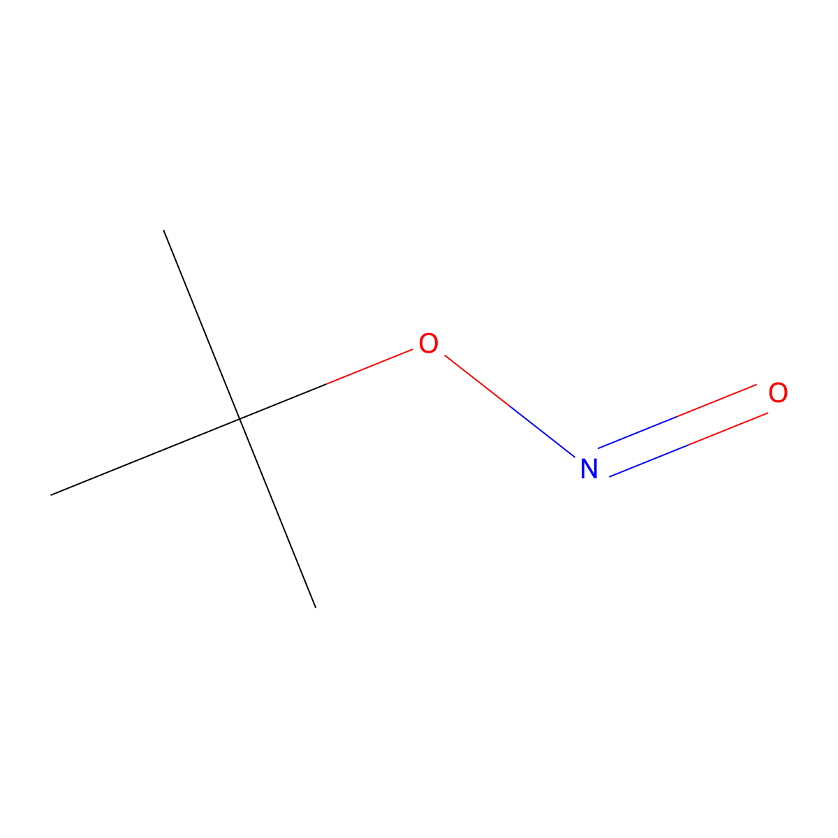 Tert-Butyl nitrite molecular structure, CAS 540-80-7