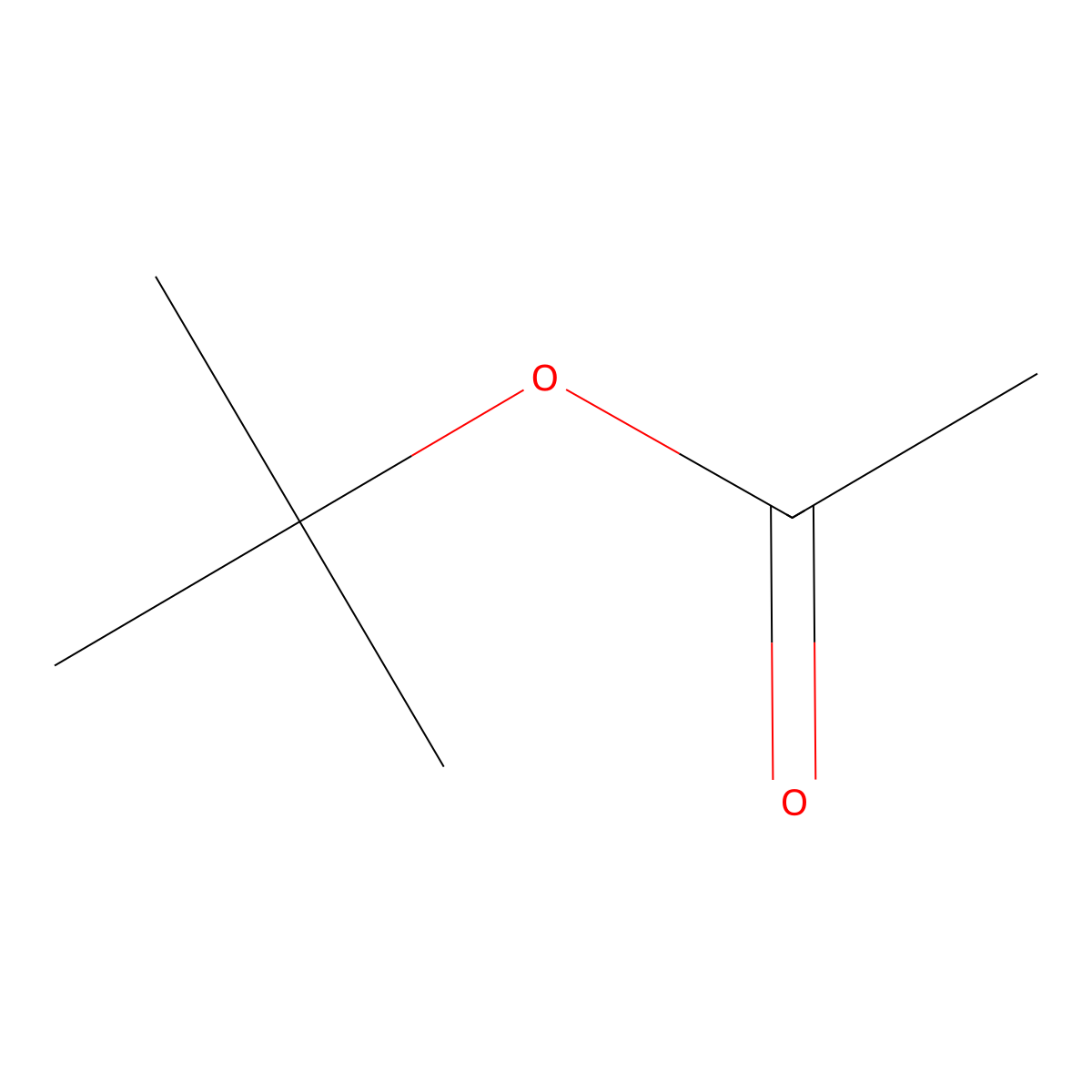 tert-Butyl acetate molecular structure, CAS 540-88-5