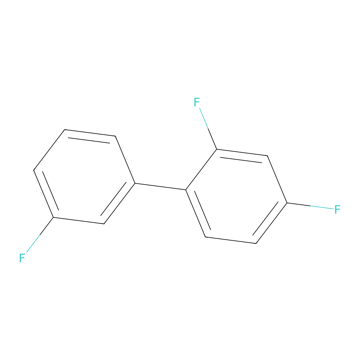 2,4-Difluoro-1-(3-fluorophenyl)benzene molecular structure, CAS 5400-61-3