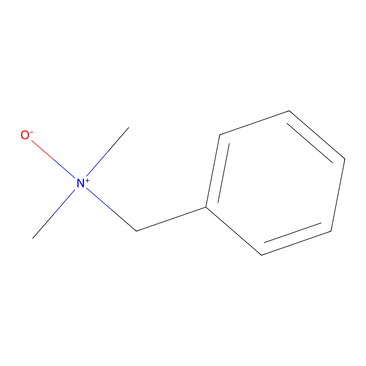 N,N-Dimethylbenzylamine N-oxide molecular structure, CAS 5400-82-8