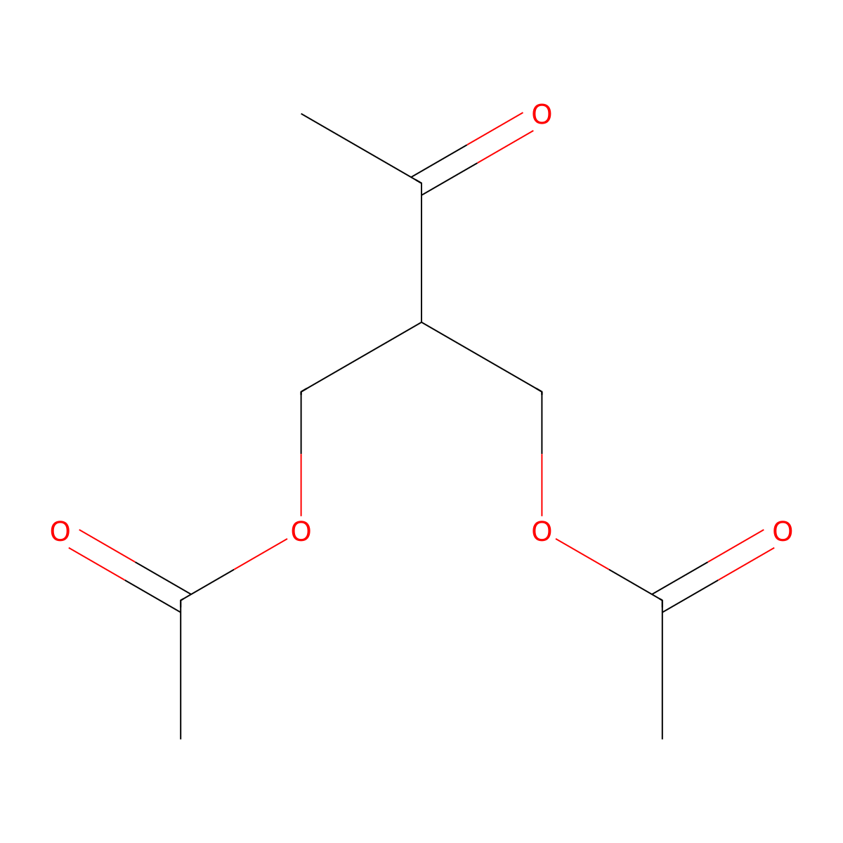 [2-(Acetyloxymethyl)-3-oxobutyl] acetate molecular structure, CAS 5400-83-9