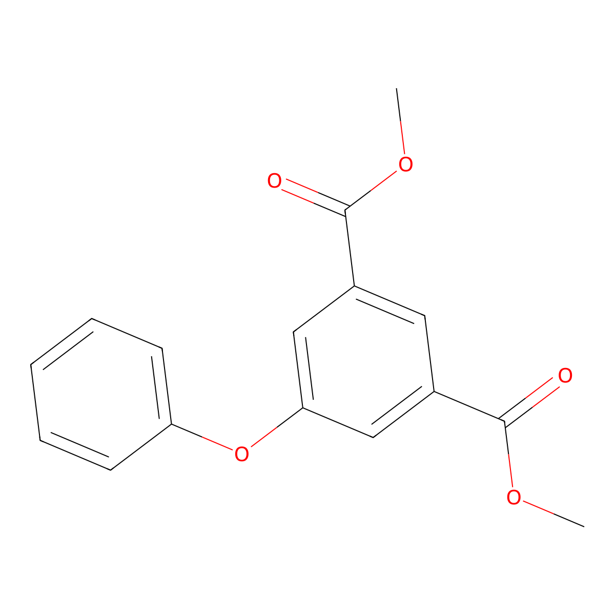 1,3-Benzenedicarboxylic acid, 5-phenoxy-, 1,3-dimethyl ester molecular structure, CAS 54002-45-8