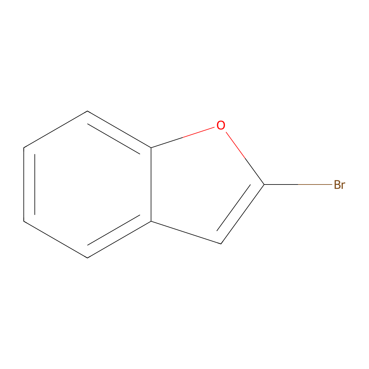2-Bromo-1-benzofuran molecular structure, CAS 54008-77-4