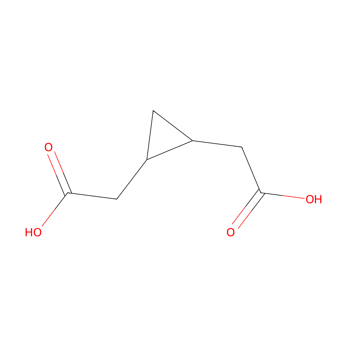 3,4-Methylene hexanedioic acid molecular structure, CAS 54010-19-4