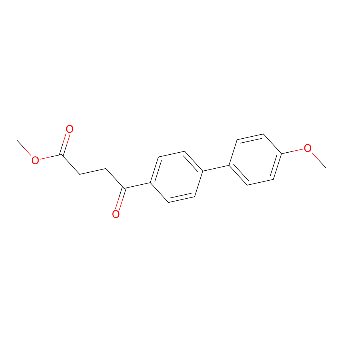 4-(4'-Methoxy-biphenyl-4-yl)4-oxo-butyric acid, methyl ester molecular structure, CAS 54011-26-6
