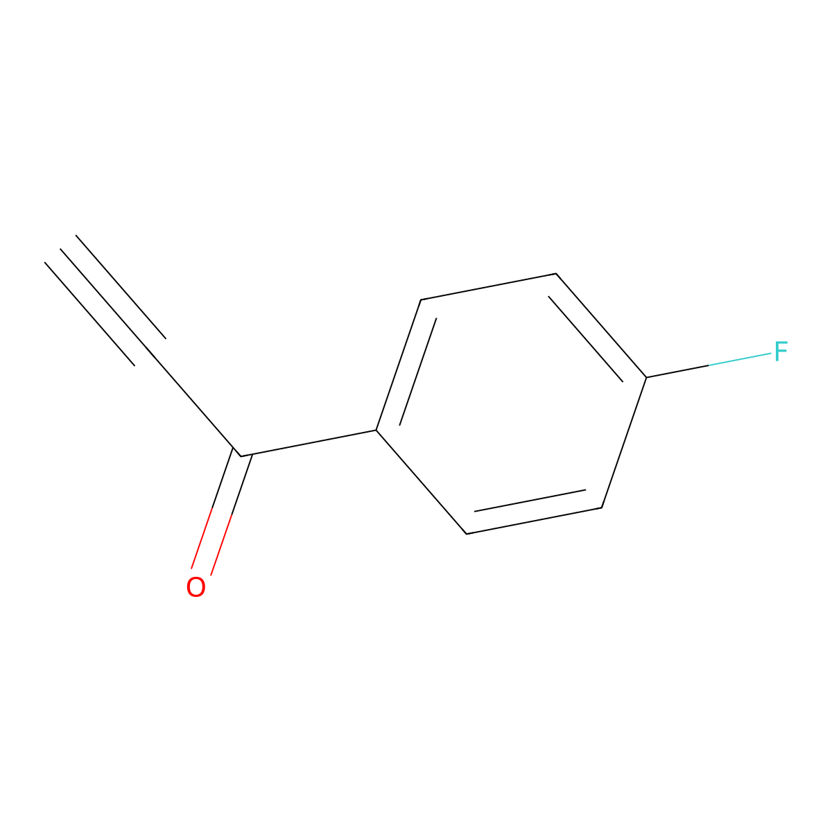 1-(4-Fluorophenyl)prop-2-yn-1-one molecular structure, CAS 54012-23-6