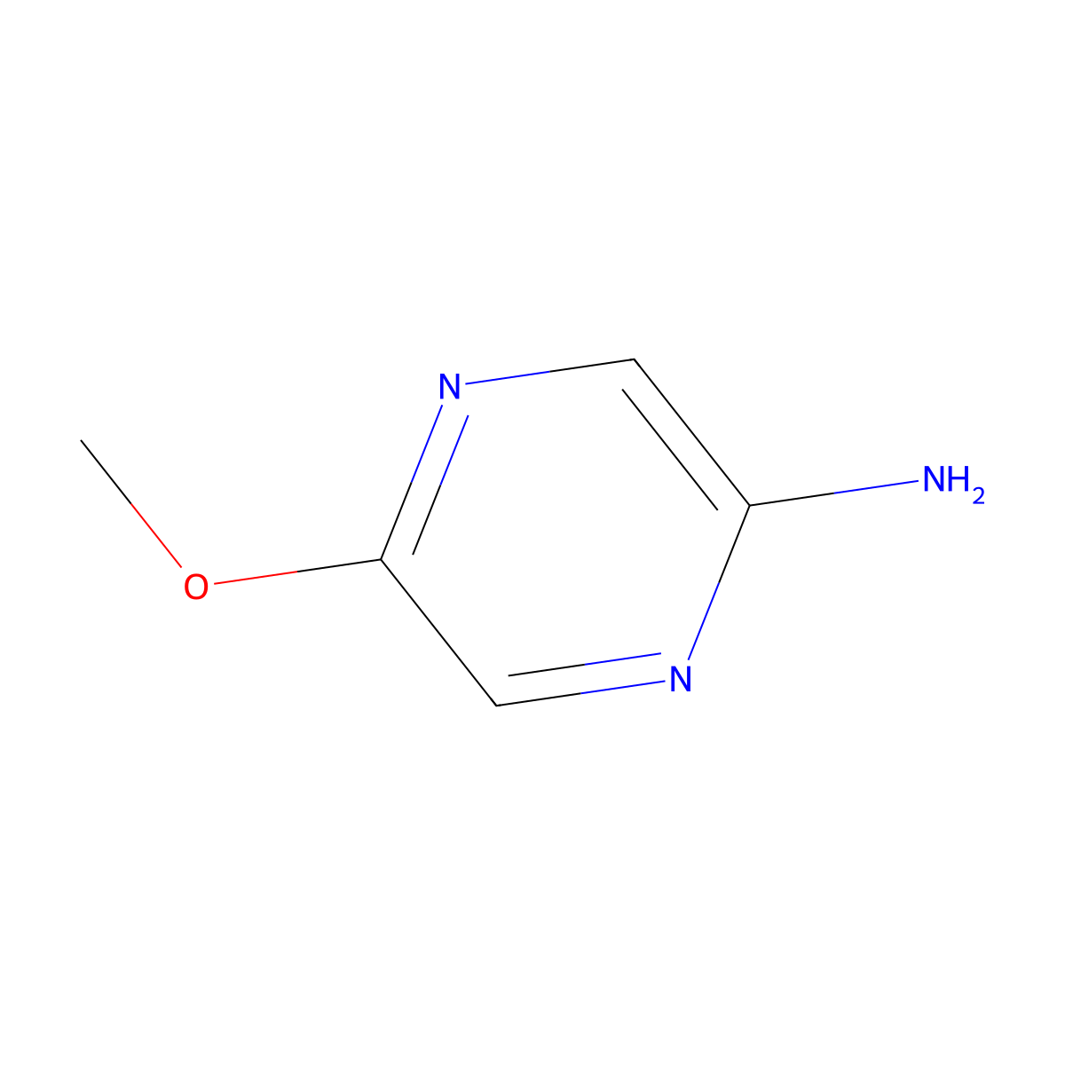5-Methoxypyrazin-2-amine molecular structure, CAS 54013-07-9