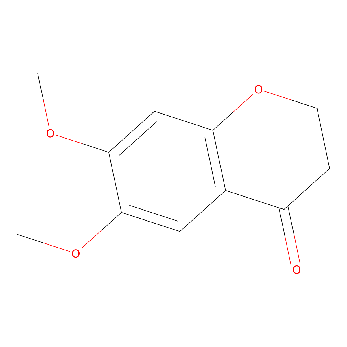 6,7-Dimethoxychroman-4-one molecular structure, CAS 54013-49-9