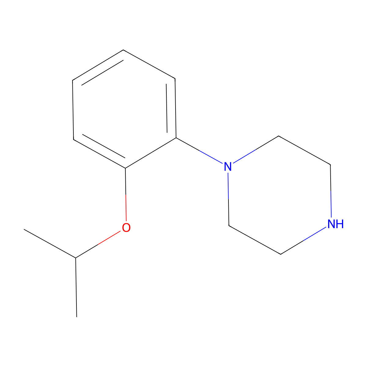 1-[2-(Propan-2-yloxy)phenyl]piperazine molecular structure, CAS 54013-91-1