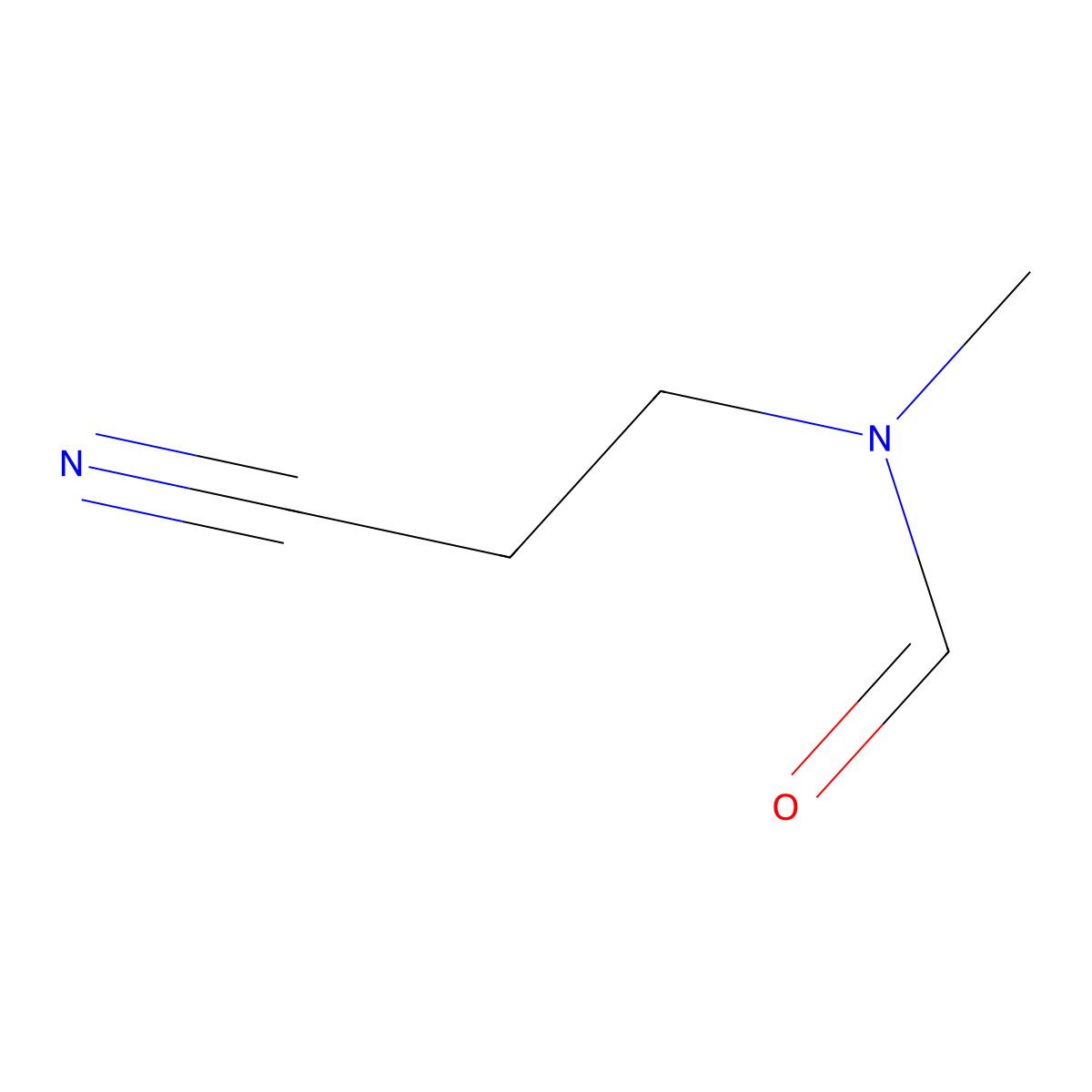 N-(2-cyanoethyl)-N-methylformamide molecular structure, CAS 54014-00-5