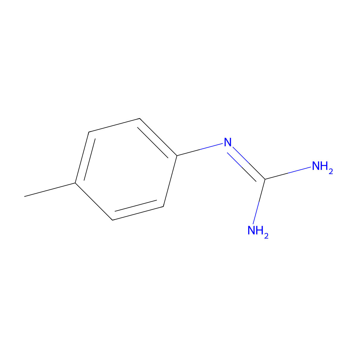 N-p-Tolyl-guanidine molecular structure, CAS 54015-04-2