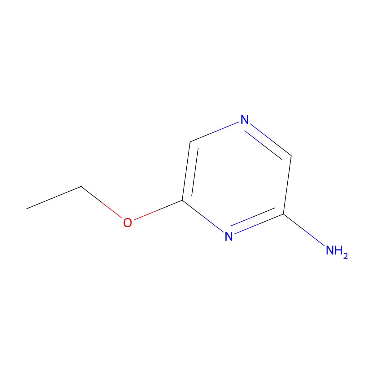6-Ethoxypyrazin-2-amine molecular structure, CAS 54015-49-5