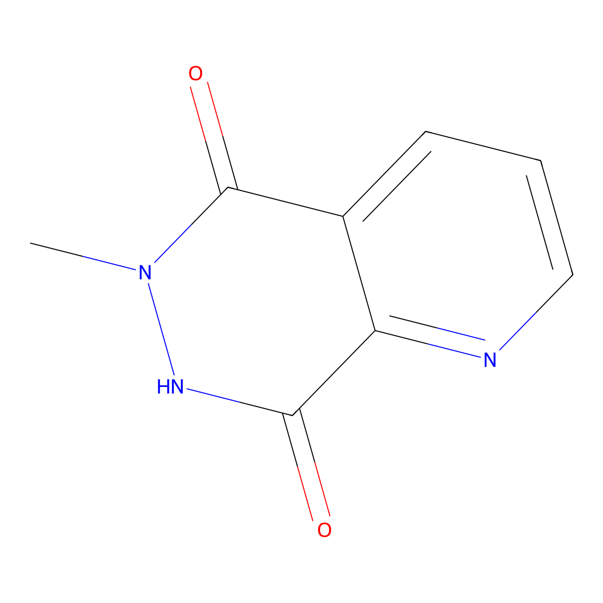 6-Methyl-6,7-dihydropyrido[2,3-d]pyridazine-5,8-dione molecular structure, CAS 54016-02-3