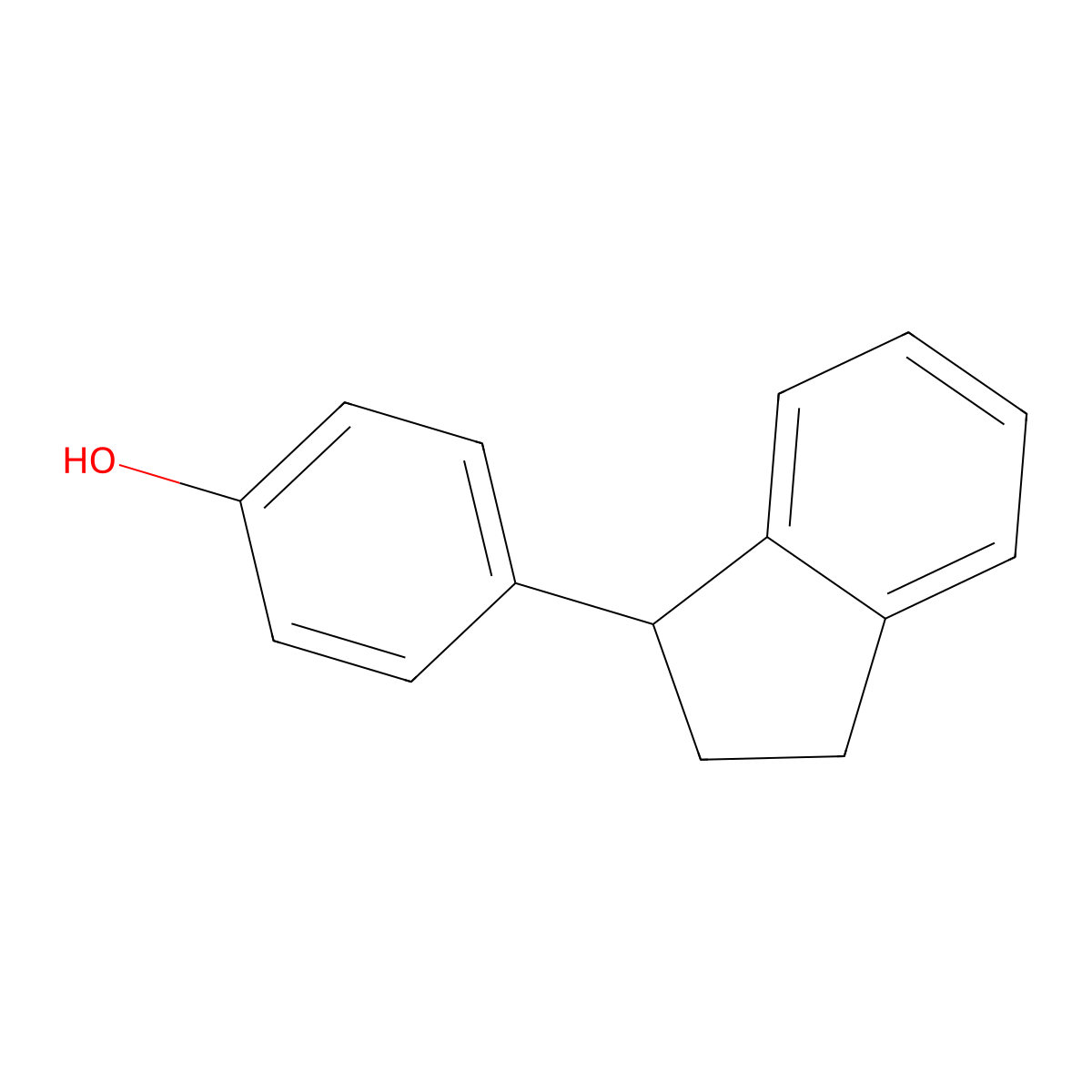 4-(1-Indanyl)Phenol molecular structure, CAS 5402-37-9