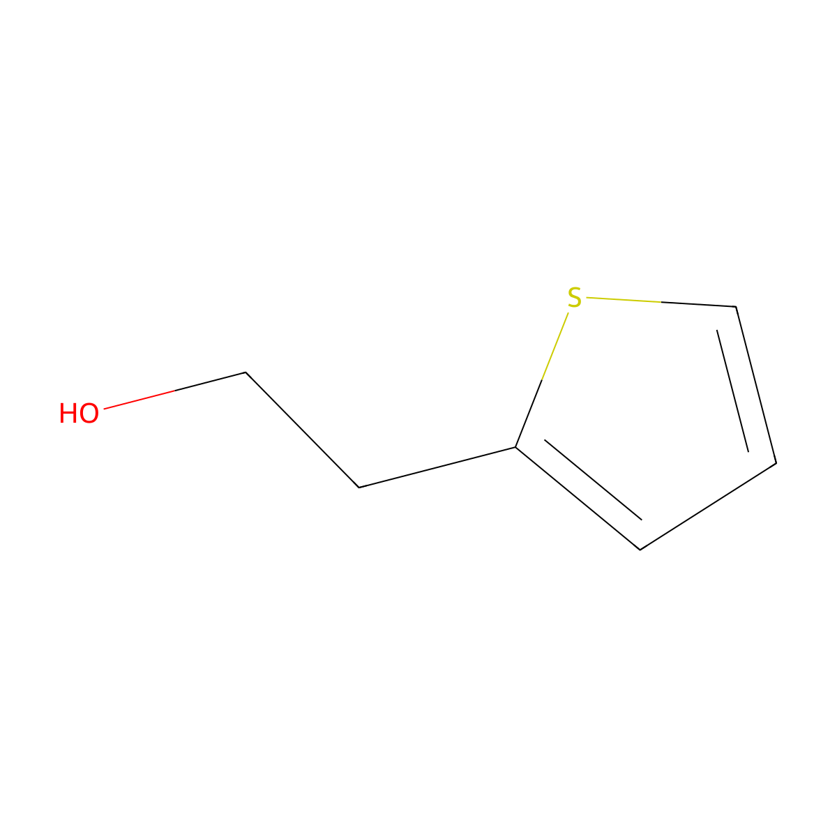 2-Thiopheneethanol molecular structure, CAS 5402-55-1