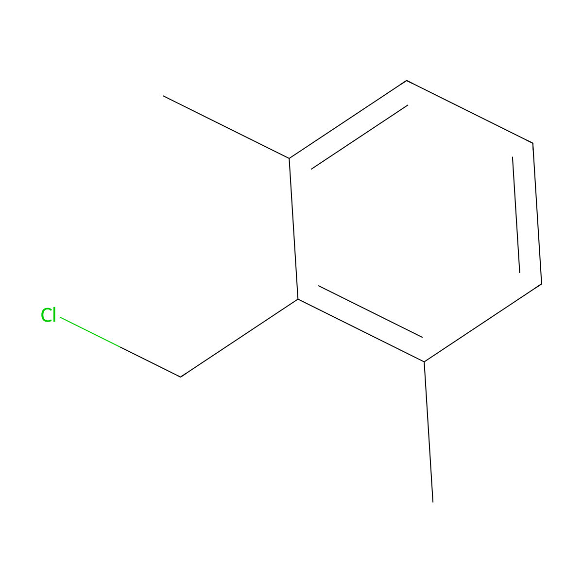 2,6-Dimethylbenzyl Chloride molecular structure, CAS 5402-60-8