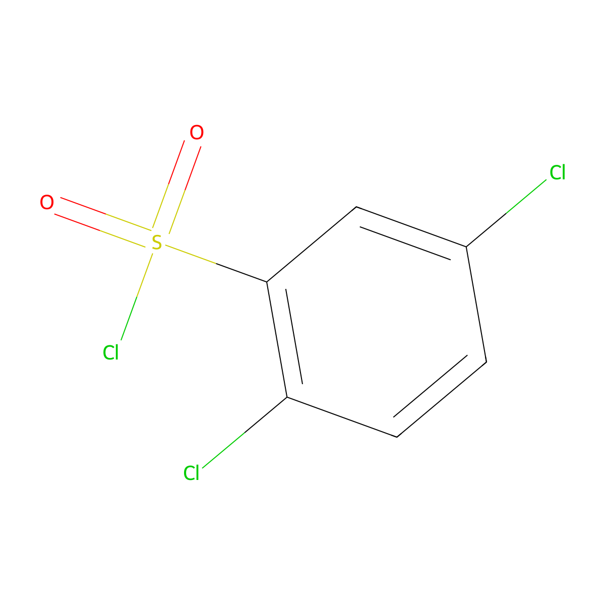 2,5-Dichlorobenzenesulfonyl chloride molecular structure, CAS 5402-73-3