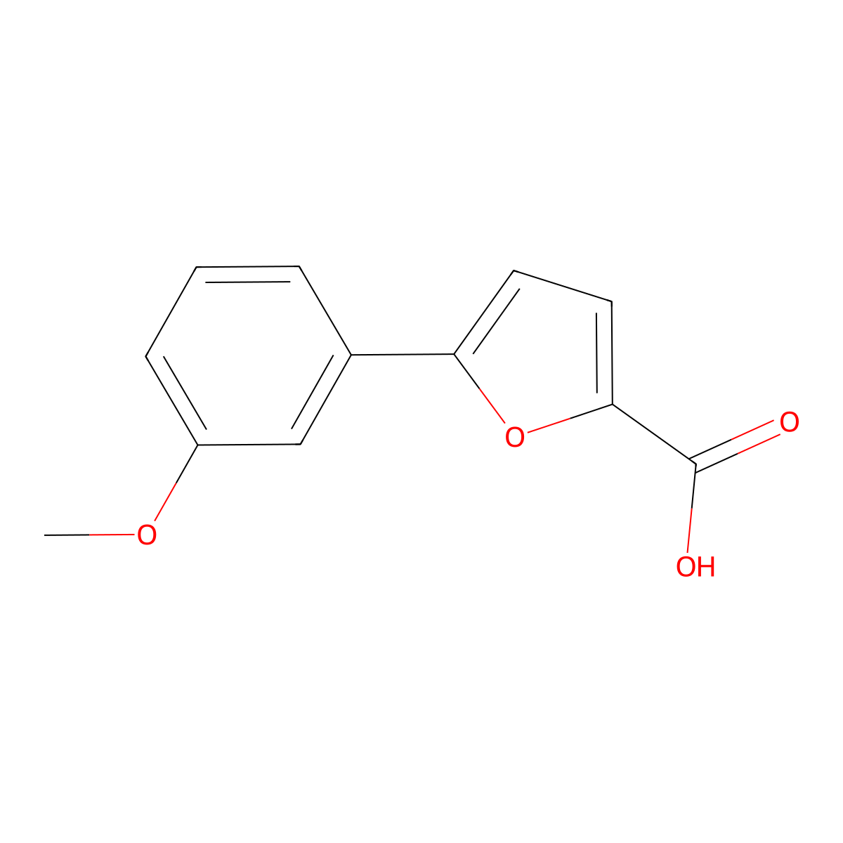 5-(3-Methoxyphenyl)-2-furoic acid molecular structure, CAS 54022-96-7