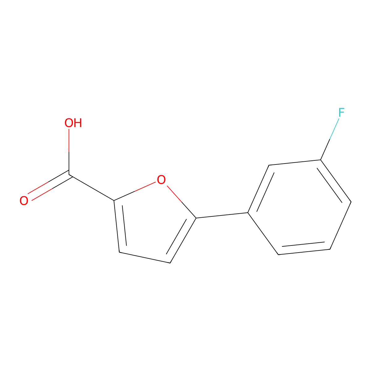 5-(3-fluorophenyl)furan-2-carboxylic Acid molecular structure, CAS 54022-97-8