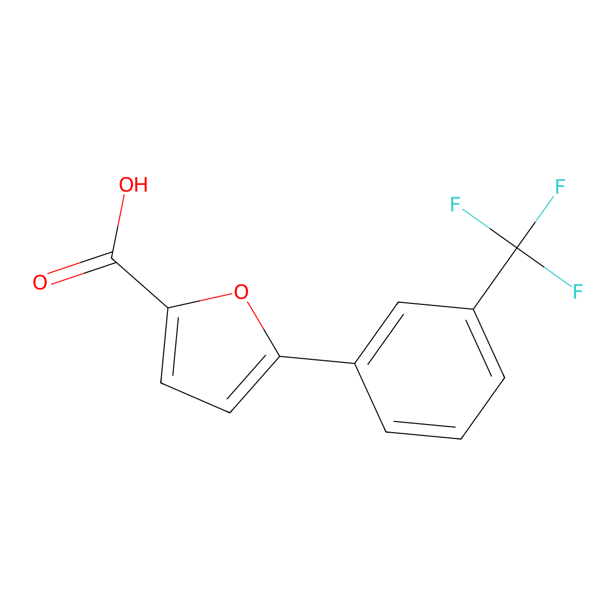 5-(3-(Trifluoromethyl)phenyl)-2-furoic acid molecular structure, CAS 54022-99-0