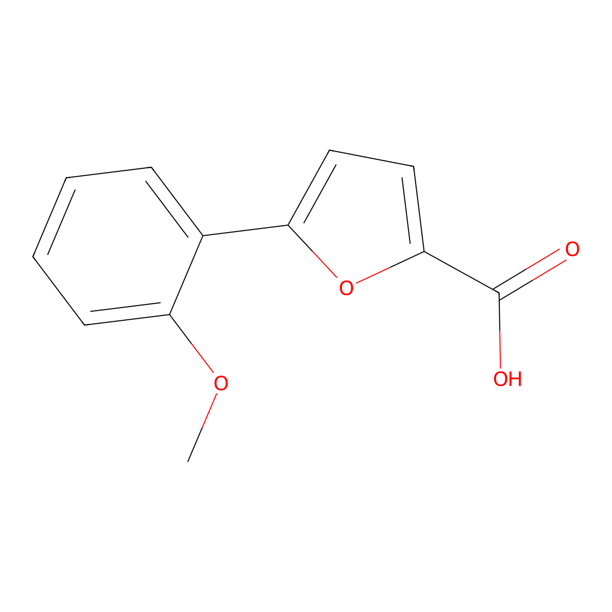 5-(2-Methoxyphenyl)-2-furoic acid molecular structure, CAS 54023-04-0
