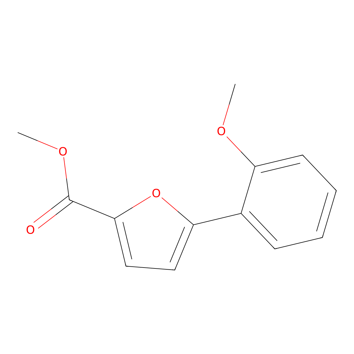 5-(2-Methoxyphenyl)furan-2-carboxylic acid methyl ester molecular structure, CAS 54023-15-3