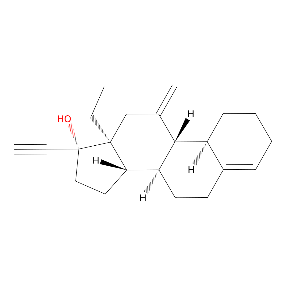 Desogestrel molecular structure, CAS 54024-22-5